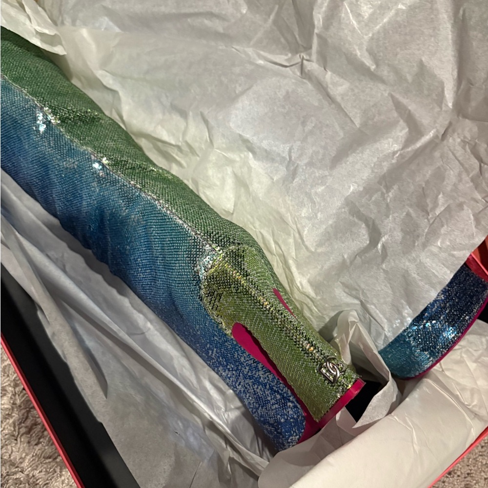 Colorful Sequin Boots